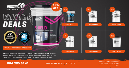 Winter Savings at Rhinoluxe Tableview