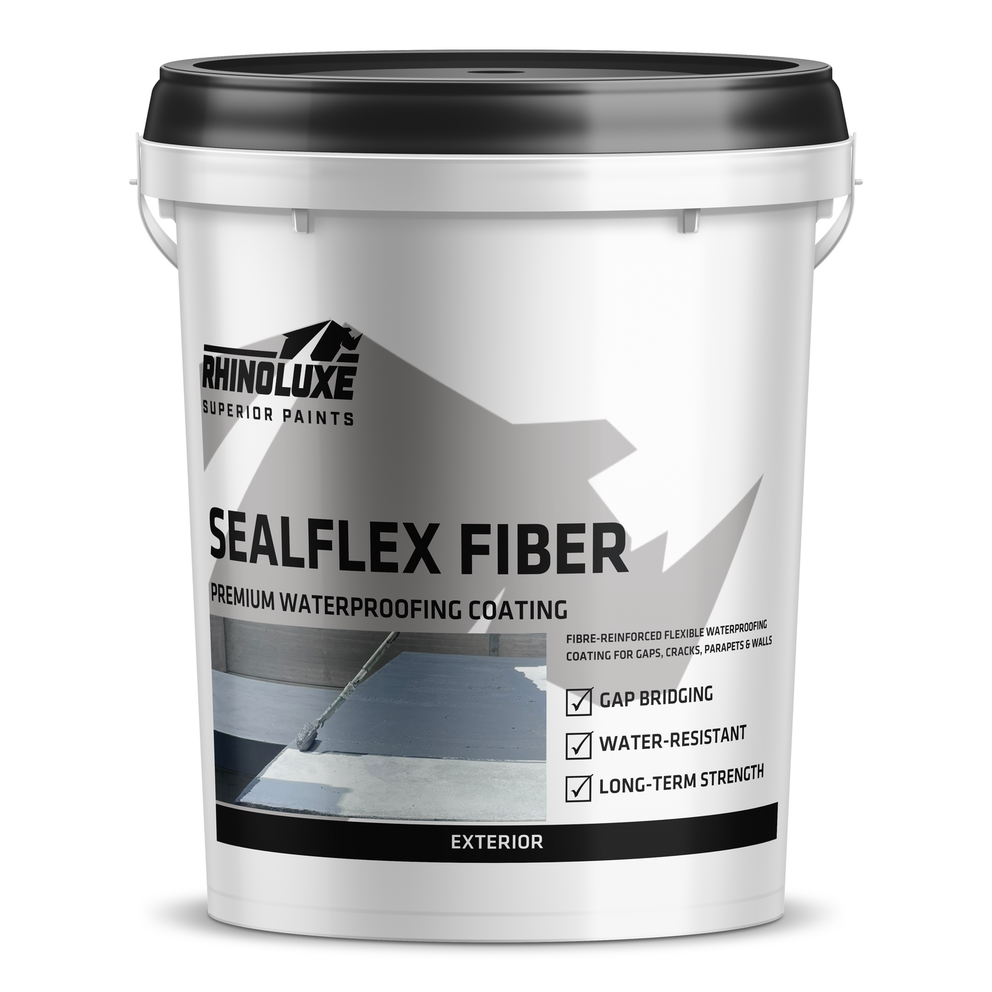 Rhinoluxe SealFlex Fibre reinforced waterproofing coating