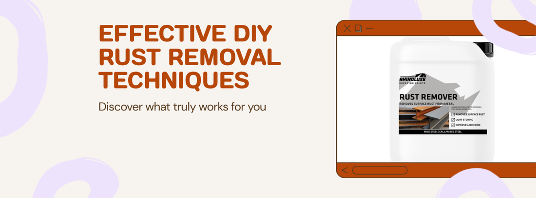 DIY rust removal vinegar baking soda what works Rhinoluxe
