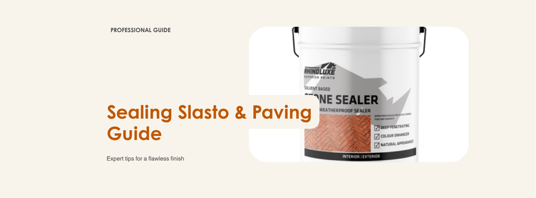 How to seal slasto paving South Africa Rhinoluxe