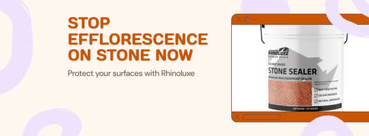 How to stop efflorescence on stone concrete Rhinoluxe