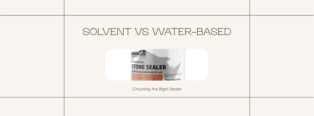 Solvent vs water-based stone sealers comparison Rhinoluxe