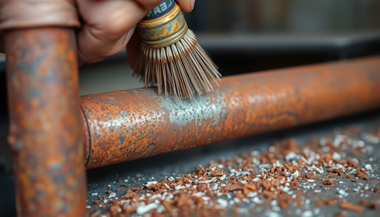 painting rusty metal surfaces