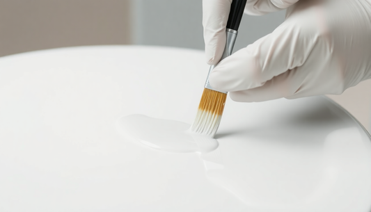smooth enamel paint finish