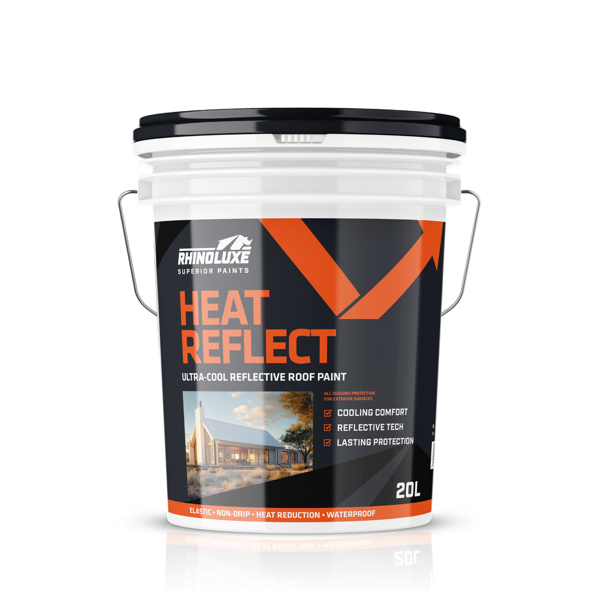 Heat Reflective Roof Paint 5L & 20L | Cooler Roofs | Rhinoluxe