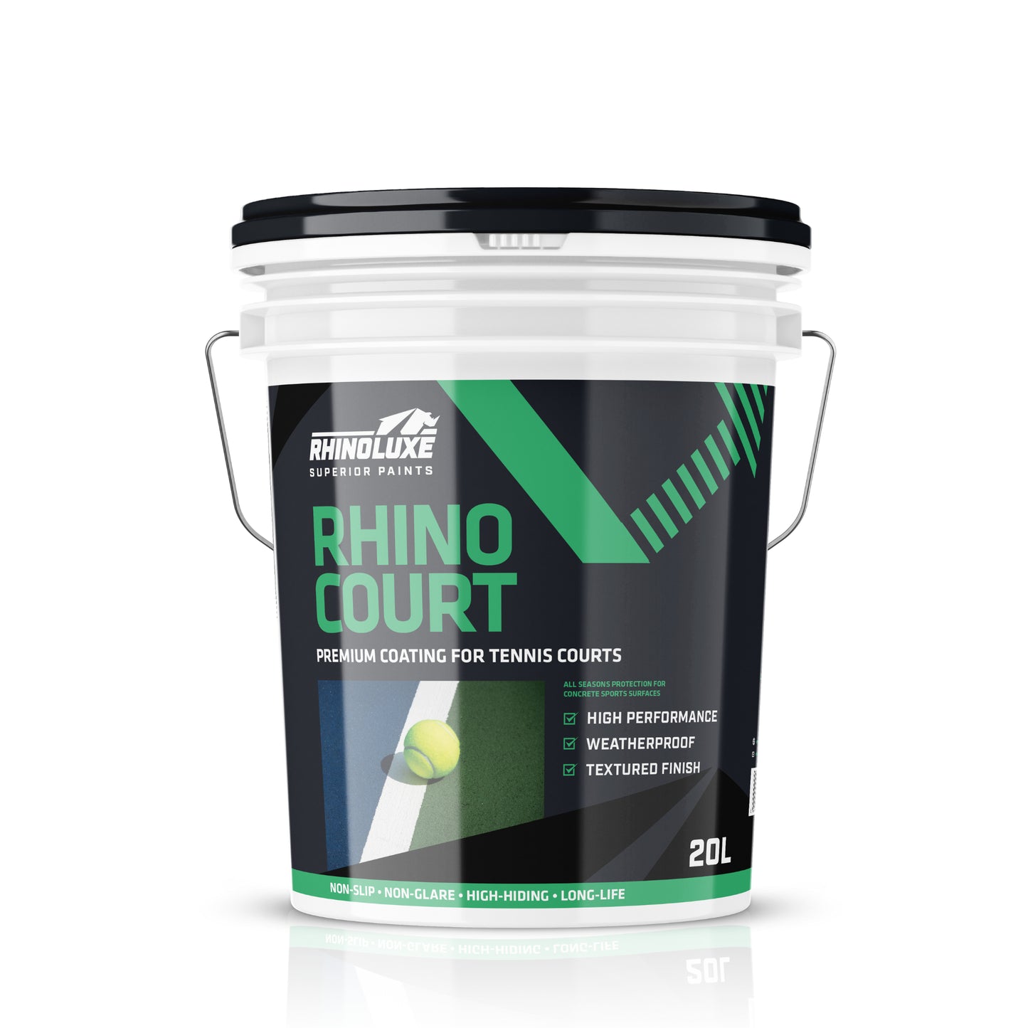 Acrylic Tennis Court Paint South Africa. non-slip and suitable for Netball Courts and Pickle Ball Courts. Sport Court Paint for Tennis Court Resurfacing