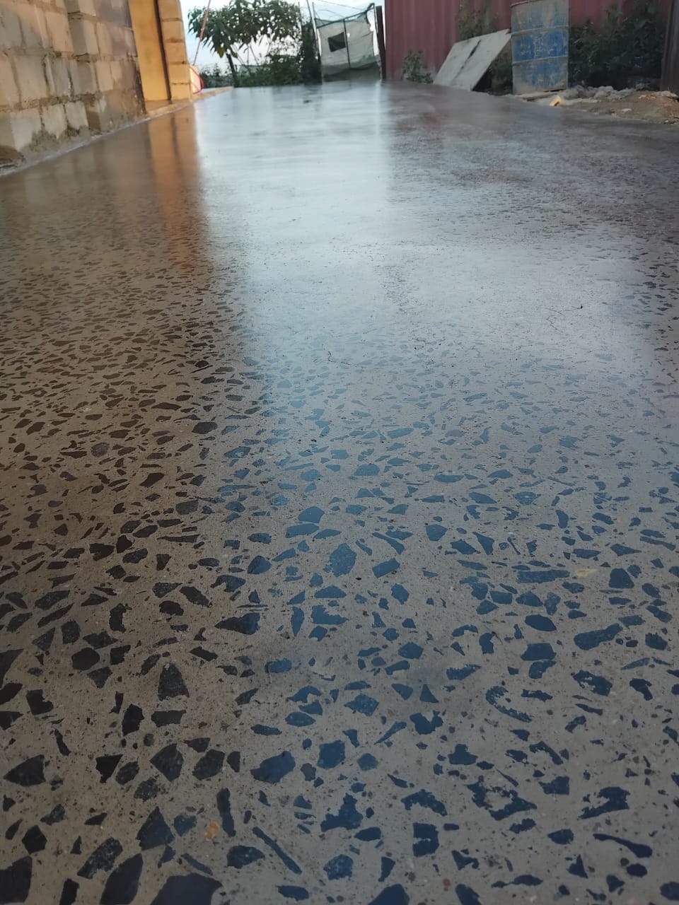 Polished Concrete Floor treated with Stone Sealer